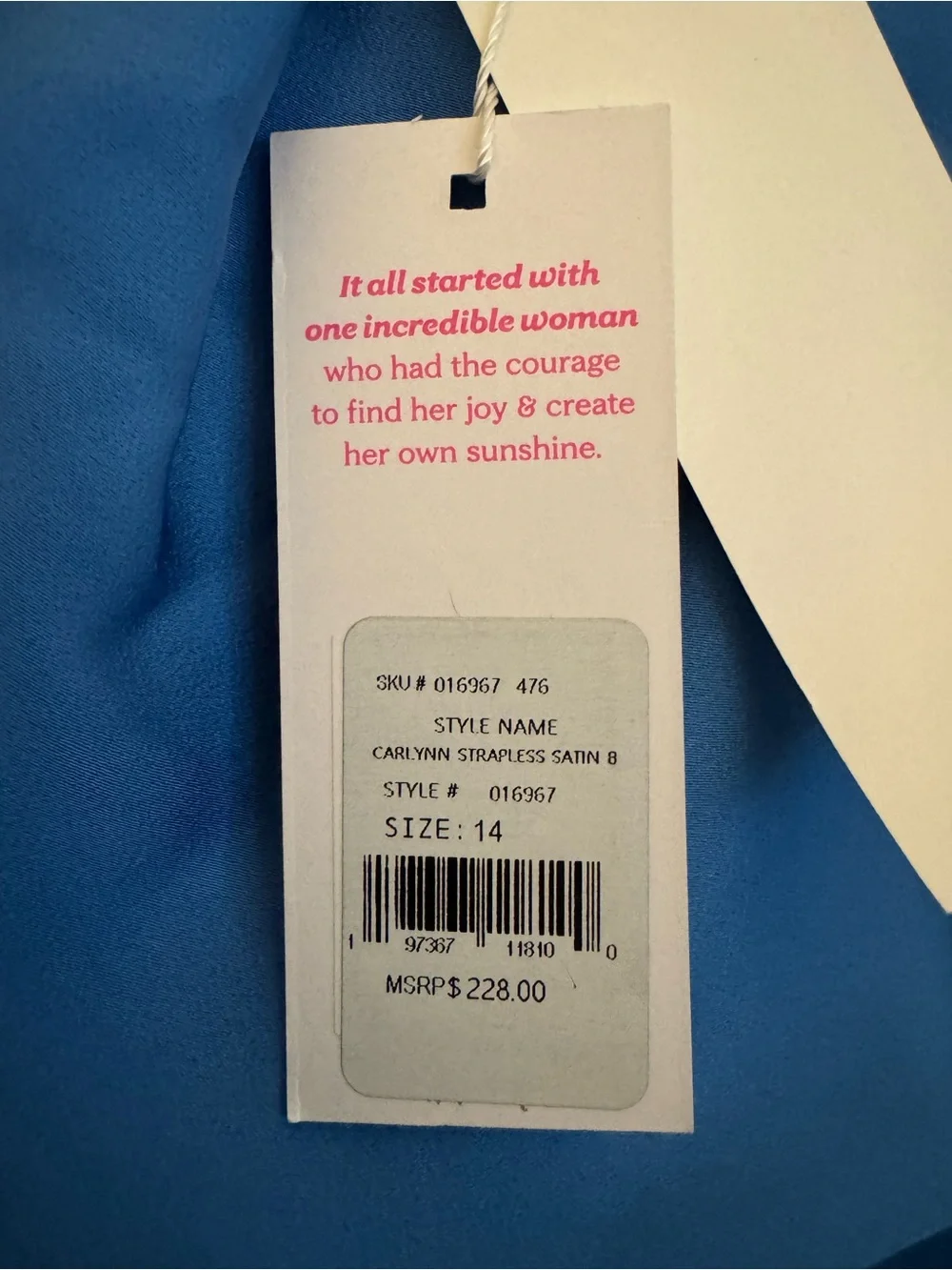 NWT Lilly Pulitzer Carlynn Strapless Satin Dress - Picture 2 of 5